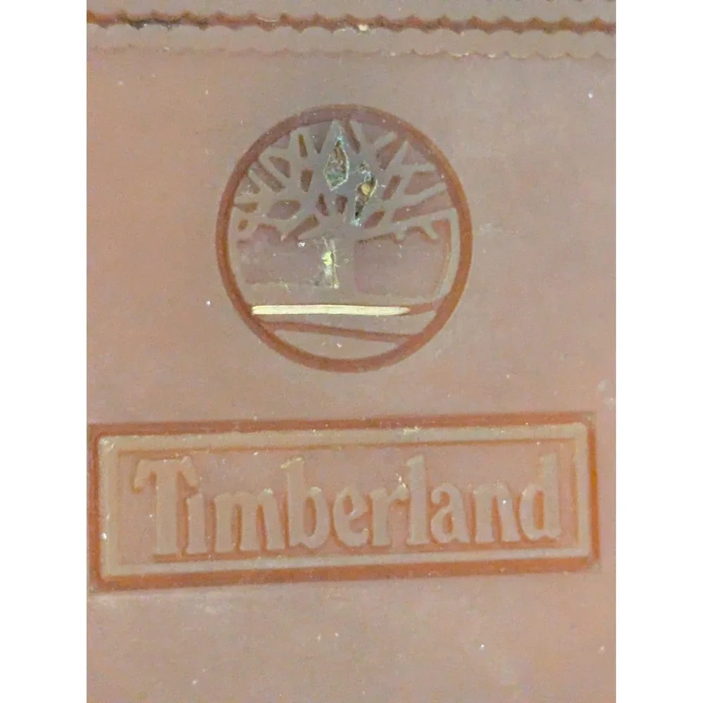 Vintage Timberland Boat Shoes Mens 7.5 M Brown Leather 2 Eye Handsewn USA Made